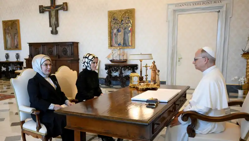 Emine Erdoğan ve Papa Leo: Gazze’nin Geleceği İçin Önemli Bir Buluşma