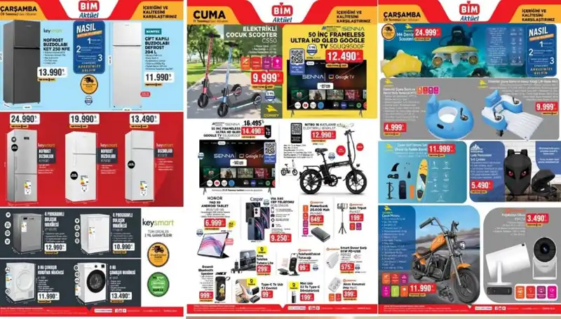 BİM 8-11 Temmuz Aktüel Kataloğu: Televizyon, Tablet ve Daha Fazlası Sizi Bekliyor!