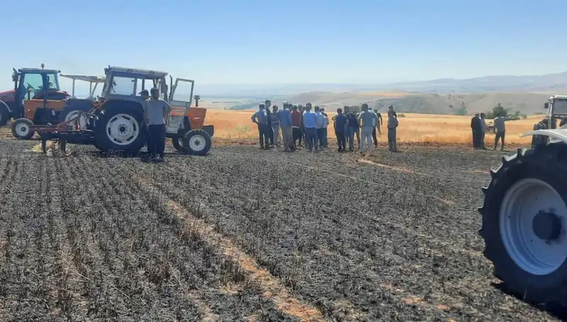 Yozgat’ta Korkunç Yangın: 100 Dönüm Tarım Arazisi Küllere Döndü
