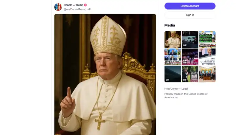 Trump, Papalıkla Olan İlişkisini Yeni Bir Fotoğraf ile Paylaştı