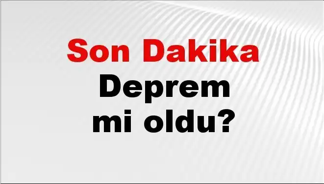 Kütahya'da Son Dakika Deprem: Merkez Üssü ve Detaylar Açıklandı