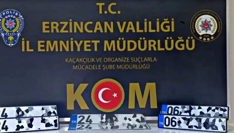 Erzincan’da "APP Plaka" Operasyonu: Suç Şebekesine Büyük Darbe