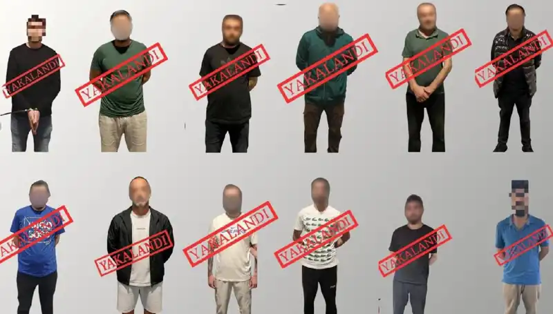 Türkiye'de Ulusal Seviye Aranan 12 Kişi Kırmızı Bültenle Yakalandı